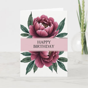 Polka Dot Fuchsia Bloom Card