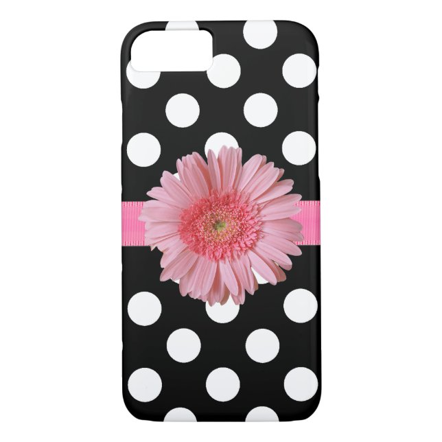 Polka Dot Girly iPhone 7 Coque (Dos)