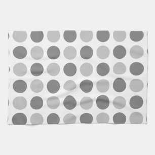 Polka Dot Greys Kitchen Towel