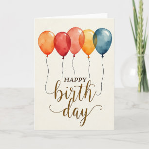 Polka Dot Happy Balloons Card