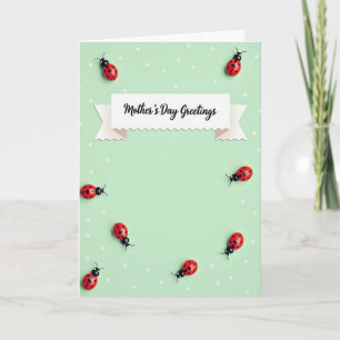 Polka Dot Insect Message Card