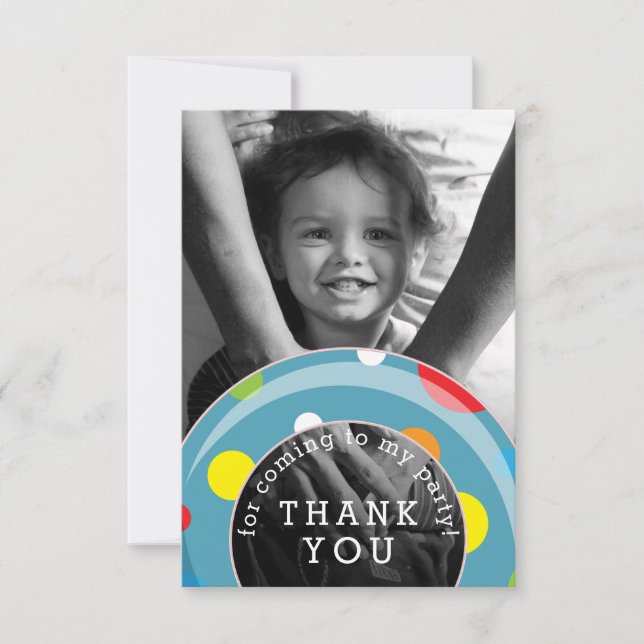 Polka Dot intérieur Tube été enfants Merci (Devant)