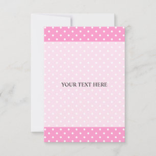 Polka dot invitations with custom background colou