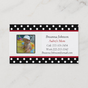 Polka Dot: Mom Contact Card