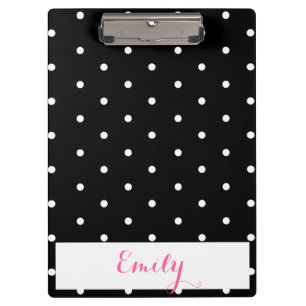 Polka Dot Monogram Clipboard