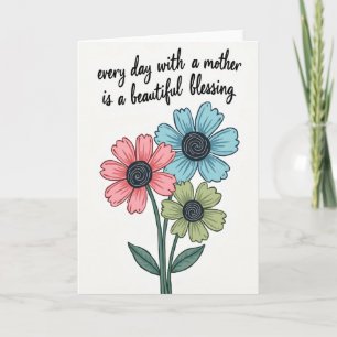 Polka Dot Mother Blessing Card
