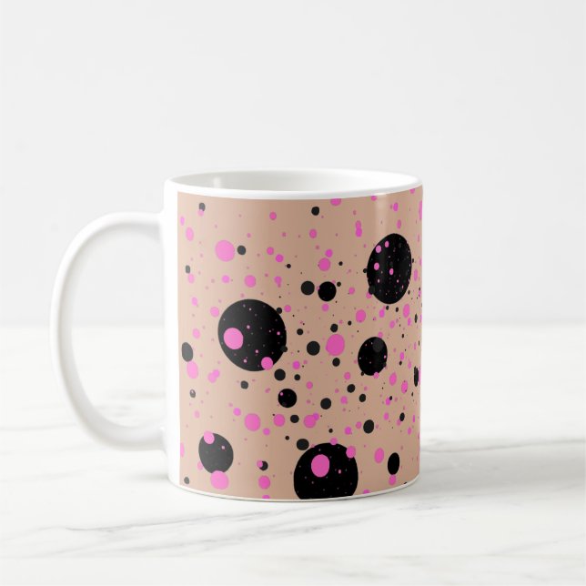 Polka Dot Mug – Stylish Coffee Cup (Left)