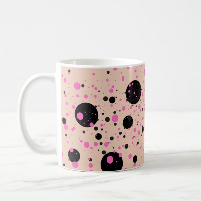 Polka Dot Mug – Stylish Coffee Cup (Left)