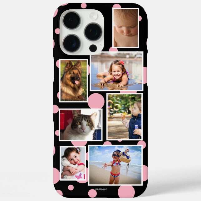 Polka Dot Multi-photo Phone Case  HAMbWG (Back)