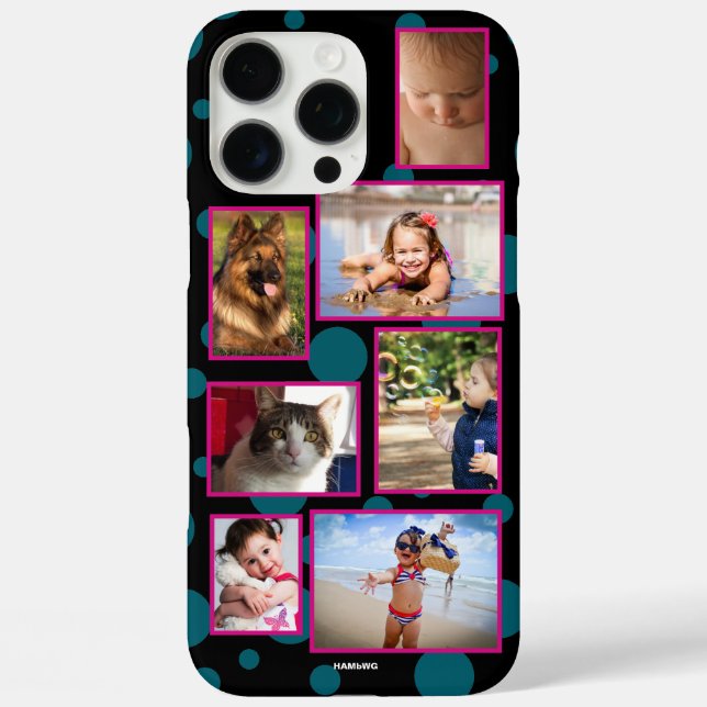 Polka Dot Multi-photo Phone Case  HAMbWG (Back)