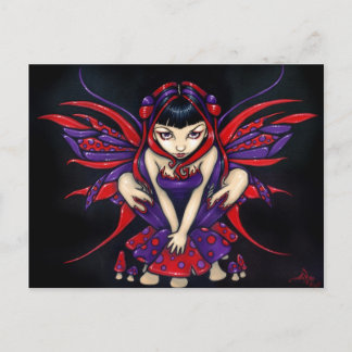 "Polka Dot Mushroom Fairy" Postcard