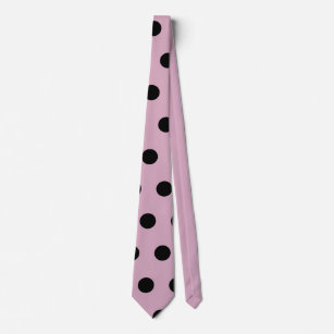 Polka Dot Neck Tie (Pink & Black)