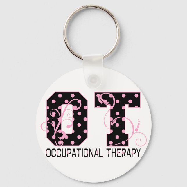 Polka Dot OT Keychain (Front)