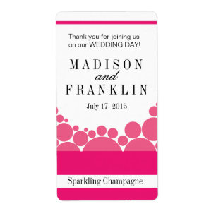 Polka Dot Parade Wine Champagne hot pink