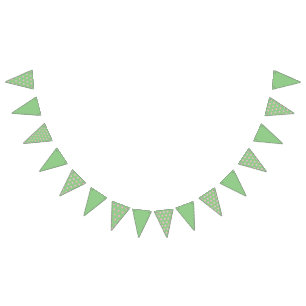 Polka Dot Party Banner (Sage Green & Pastel Pink)