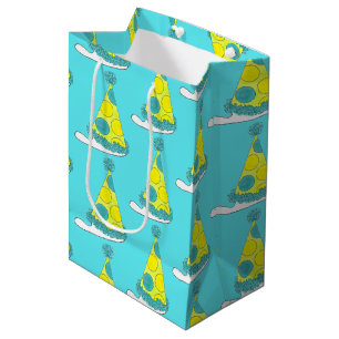 Polka Dot Party Hat Happy Birthday Celebration Medium Gift Bag