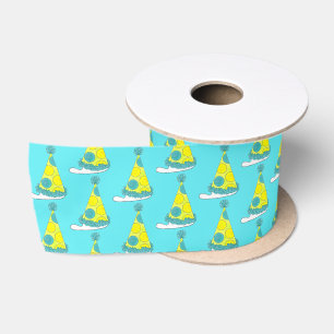 Polka Dot Party Hat Happy Birthday Celebration Satin Ribbon