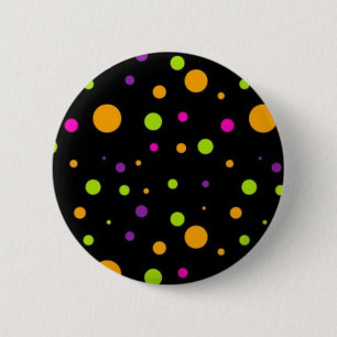 Polka dot pattern 2 inch round button