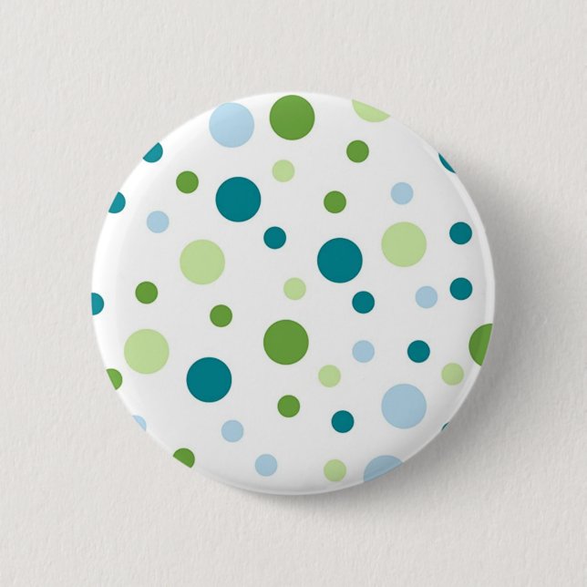 Polka dot pattern 2 inch round button (Front)