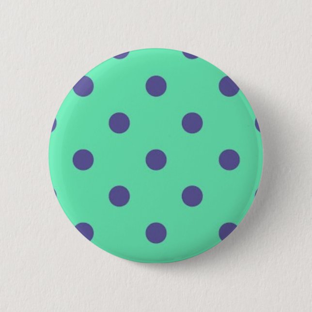 Polka dot pattern 2 inch round button (Front)