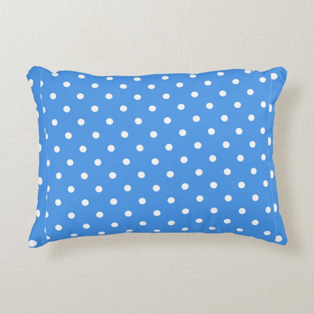 Polka dot pattern accent pillow (Front)