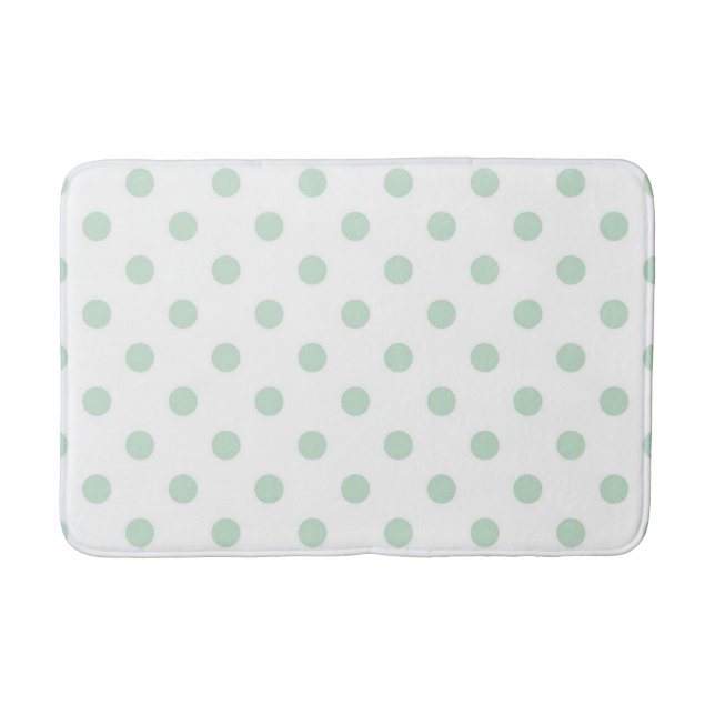 Polka dot pattern bath mat (Front)