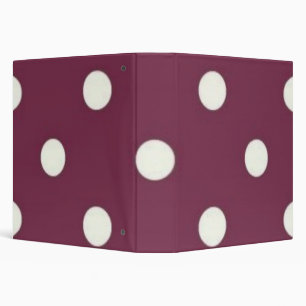 Polka dot pattern binder