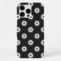 Polka Dot Pattern - Black White Grey