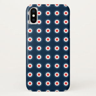 Polka Dot Pattern - Blue Red White Case-Mate iPhone Case