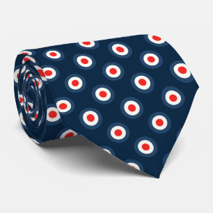 Polka Dot Pattern - Blue Red White Tie
