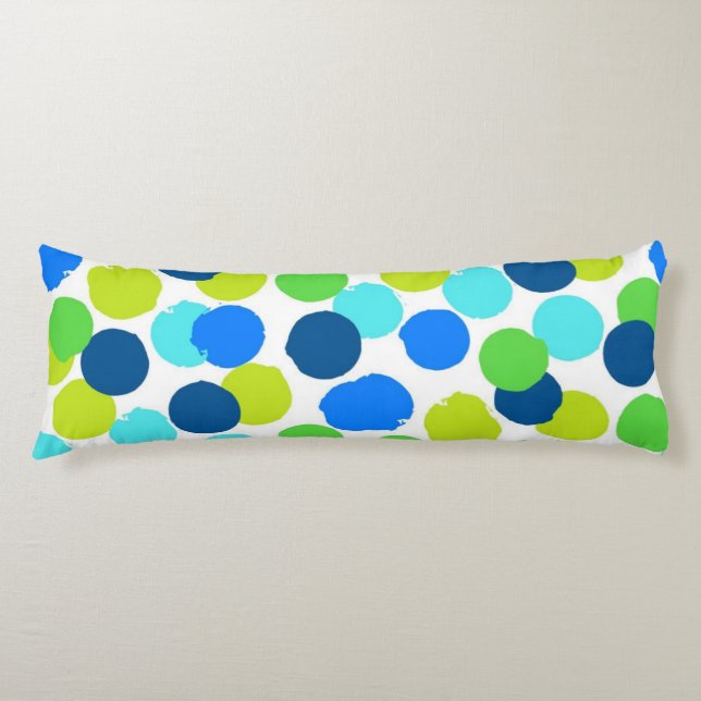 Polka dot pattern body pillow (Front)