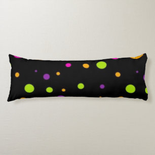 Polka dot pattern body pillow