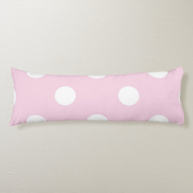 Polka dot pattern body pillow (Front)