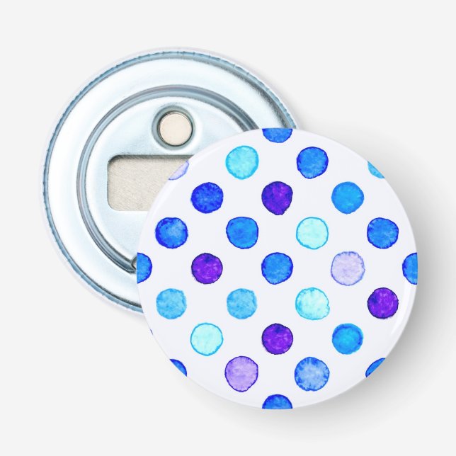 Polka dot pattern bottle opener (Front)