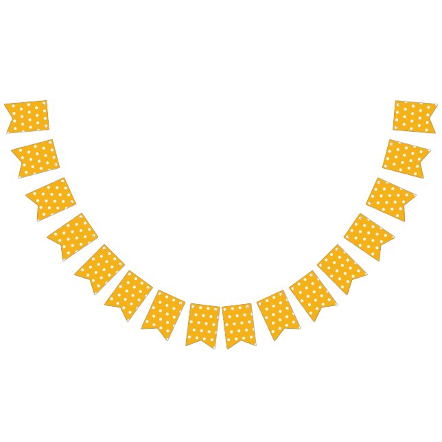 Polka dot pattern bunting flags (All)