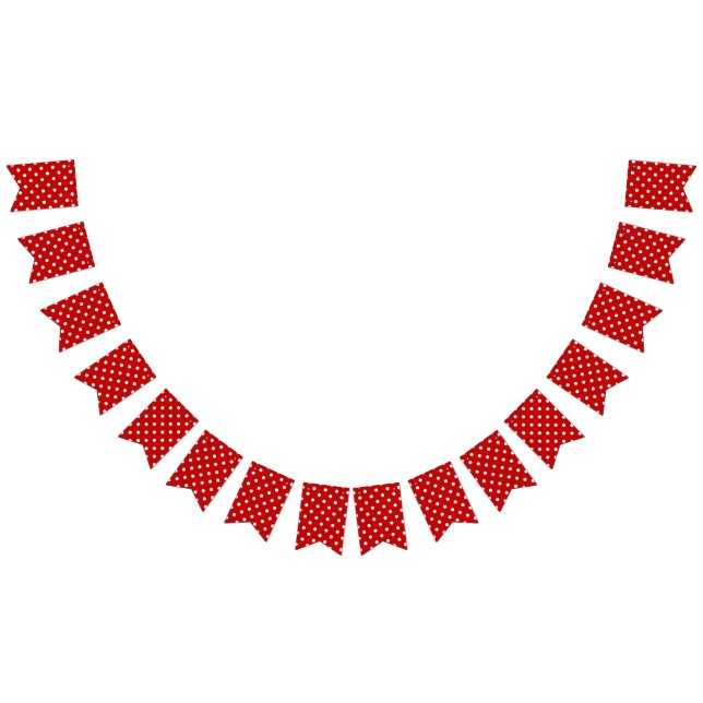 Polka dot pattern bunting flags (All)