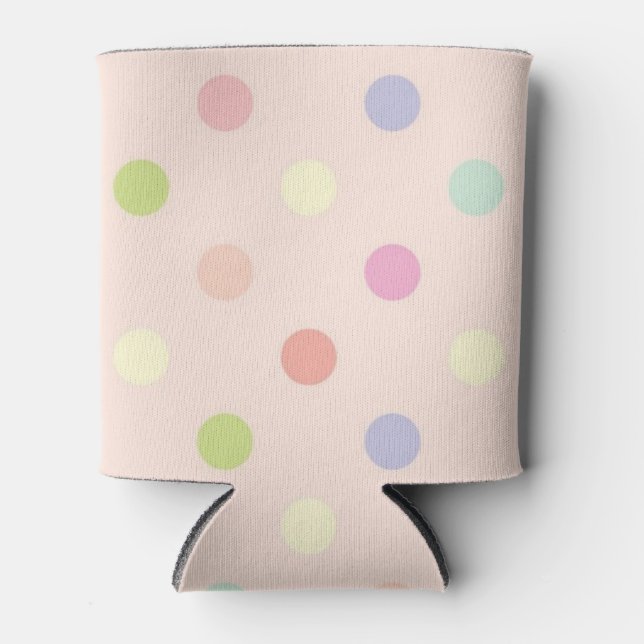 Polka dot pattern can cooler (Front)