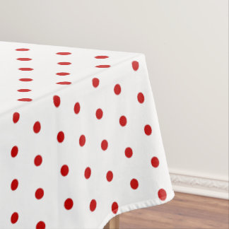 Polka dot pattern classic retro style tablecloth