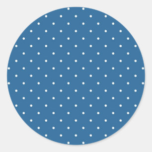 Polka dot pattern classic round sticker