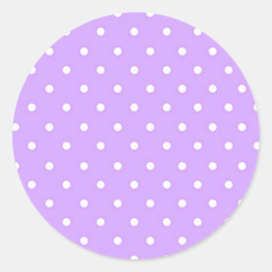 Polka dot pattern classic round sticker