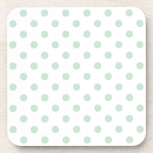 Polka dot pattern coaster