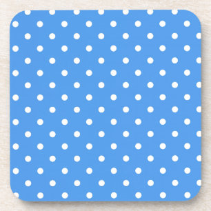 Polka dot pattern coaster