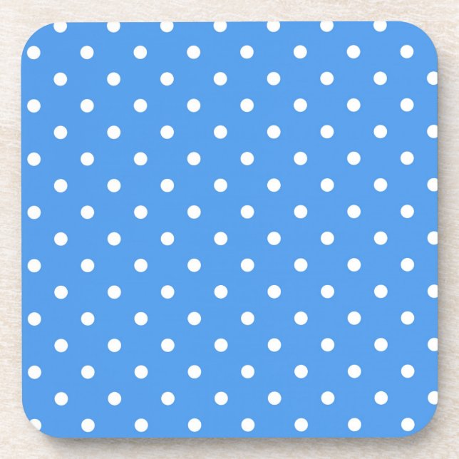 Polka dot pattern coaster (Front)