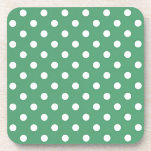 Polka dot pattern coaster