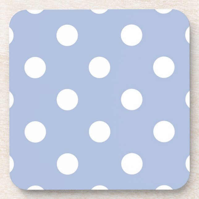 Polka dot pattern coaster (Front)