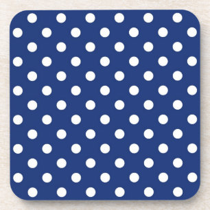 Polka dot pattern coaster