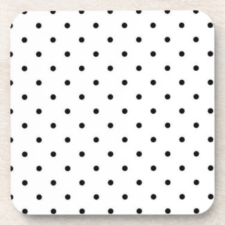 Polka dot pattern coaster