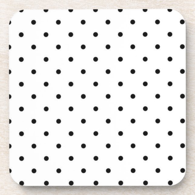 Polka dot pattern coaster (Front)