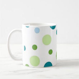 Polka dot pattern coffee mug