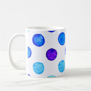 Polka dot pattern coffee mug